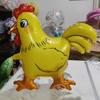 1/3Pcs Sika Deer Lion Triceratops Crocodile Rooster Walking Animal Balloons Large Animal Balloon With Wheels For Kids Toys