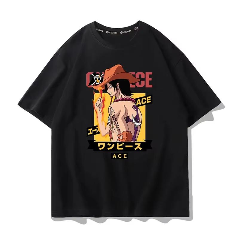 One Piece Pattern Tshirt Anime Tshirt Mens Style Summer 2026 Fashion Short Sleeve Shirt