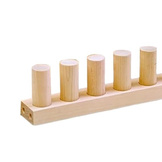 Război de țesut din lemn cu fir gros, cadru din lemn, război de tricotat reglabil, ușor de folosit pentru începători, portabil, pentru pături DIY, meșteșuguri cu fir