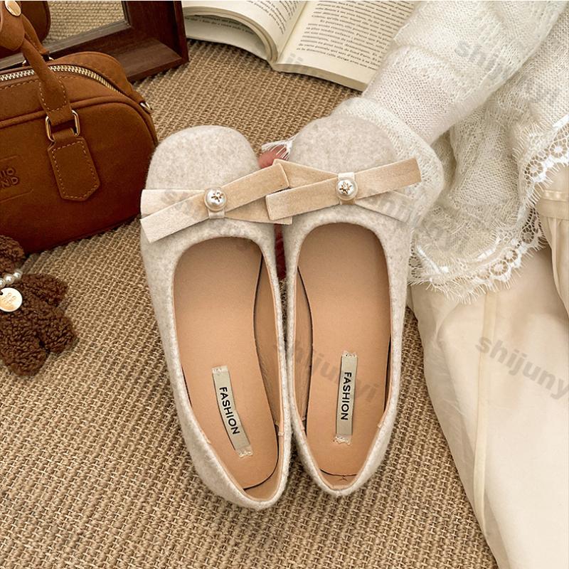 Fashion Women Flats Shallow Mouth Single Shoes 2025 Spring Autumn New Pointed Toe Loafers Fashion Dress Shoes Soft Sole Mary Jane Shoes