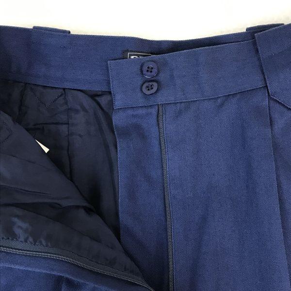 Burberrys 80-90s Vintage Cotton High Waist Pants 9AR S 71cm Inseam Navy(USED)