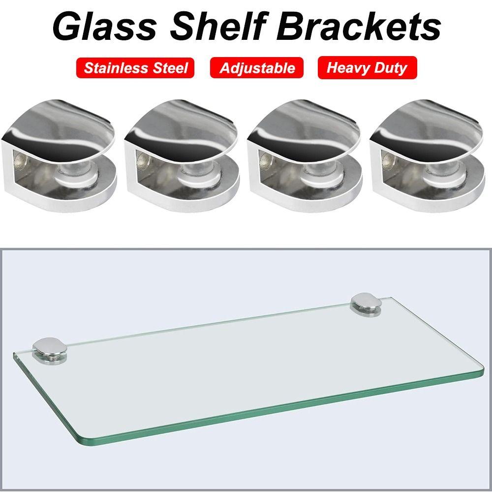 Heavy Duty Railing Holder Stainless Steel Glass Support Hardware Wall Mount Clip