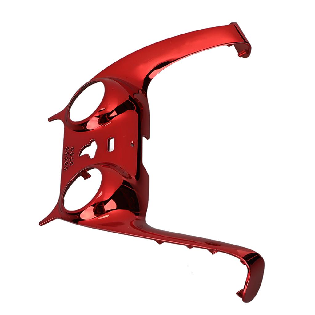 Pour Manette PS5 Façade DIY Clips de Remplacement Coque Accessoires de Décoration avec Joysticks Rouges
