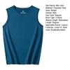 Men Vest Sleeveless Round Neck Summer Casual Sport Vest Pure Color Breathable Mesh Athletic Tank Tops