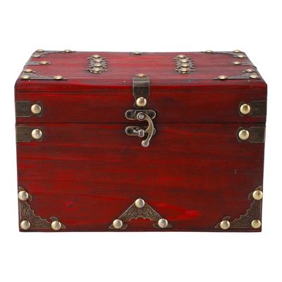 Wooden Storage Box Retro Style Exquisite Craft Multifunctional Wood Container Box for Papers