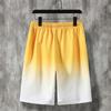 Summer Sports and Leisure Ice Cool Suit Men's Short-sleeved Trend Gradient Shorts Two-piece Set