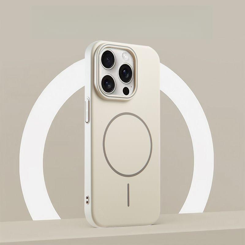 Silikonový kryt na telefon pro Apple iPhone 16 Pro Max - Hladký na dotek MagSafe Nárazuvzdorný Kreativní Plné krytí pro iPhone 16/15/14/13/12/11/Pro/Plus/Pro Max