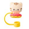 1Pc Silikon Abdichtung Stroh Stecker Wiederverwendbare Trinken Staub Kappe Cartoon Stecker Tipps Abdeckung Anzug Küche Tasse Diy Zubehör