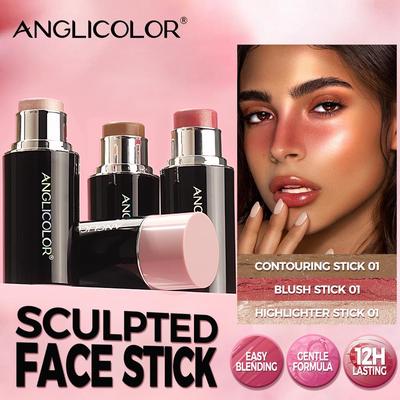 Highlighter- und Konturstift: 3D Aufhellung, Augenringe abdecken, Gesichts-Rouge-Creme