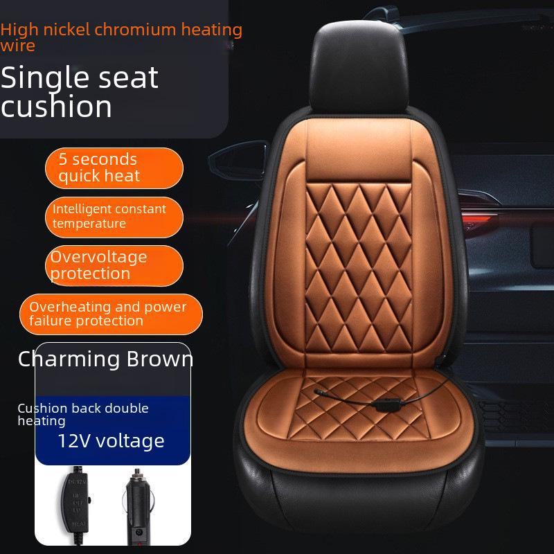 12 V elektrisch beheiztes Autositzkissen für den Winter – Doppelsitzwärmer