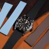 Pulseira de Borracha Fluorada 18mm 19mm 20mm 21mm 22mm para Relógio Rolex Day-Date Deepsea Submariner Pulseira de Borracha Cortada no Tamanho para Relógio Seiko