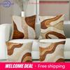 Modern Pattern 2D Flat Printing Home Decoration Polyester Pillowcase, Sofa Decoration Cushion Cover, Bedside Throw Pillow