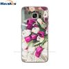 Custodia in Silicone Cartone Animato Per Samsung Galaxy S7 Custodie Cover Fiore Morbido TPU Custodia per Telefono Per Samsung S7 edge G930F G930FD G930W8 Funda