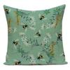 Vintage Floral Bee Decorative Cushion Covers Nordic Home Decor Sofa Chair Living Room Cushions Custom Throw Pillow Covers