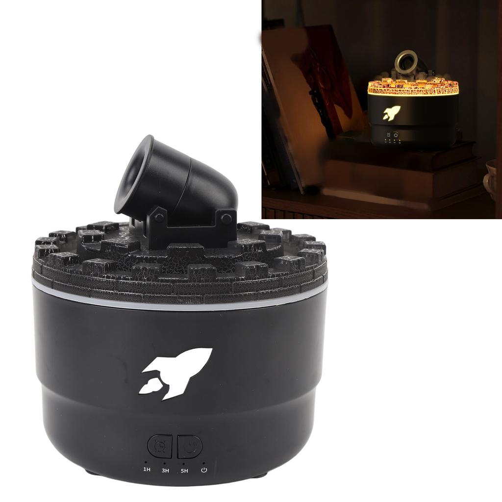 Volcano Diffuser Humidifier Auto Shut Off Low Noise RGB Light Ultrasonic Oil Diffuser with Timer Mod