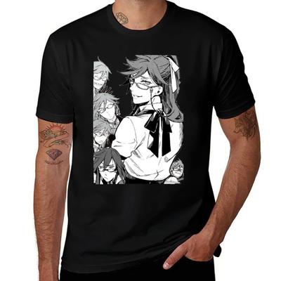 Grell Sutcliff T-Shirt Shirts Graphic Tee for a Boy Designer Shirts Custom Shirt Men T Shirt