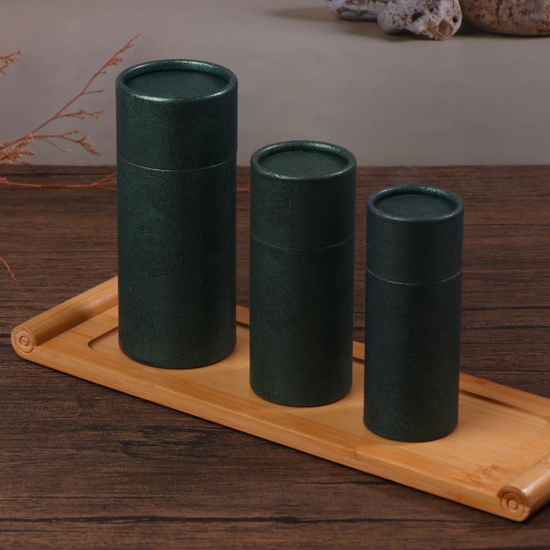 Round Cardboard Gift Box Cosmetic Essential Oil Bottle Packaging Box Lipstick Perfume Packaging Kraft Paper Tube Boxes