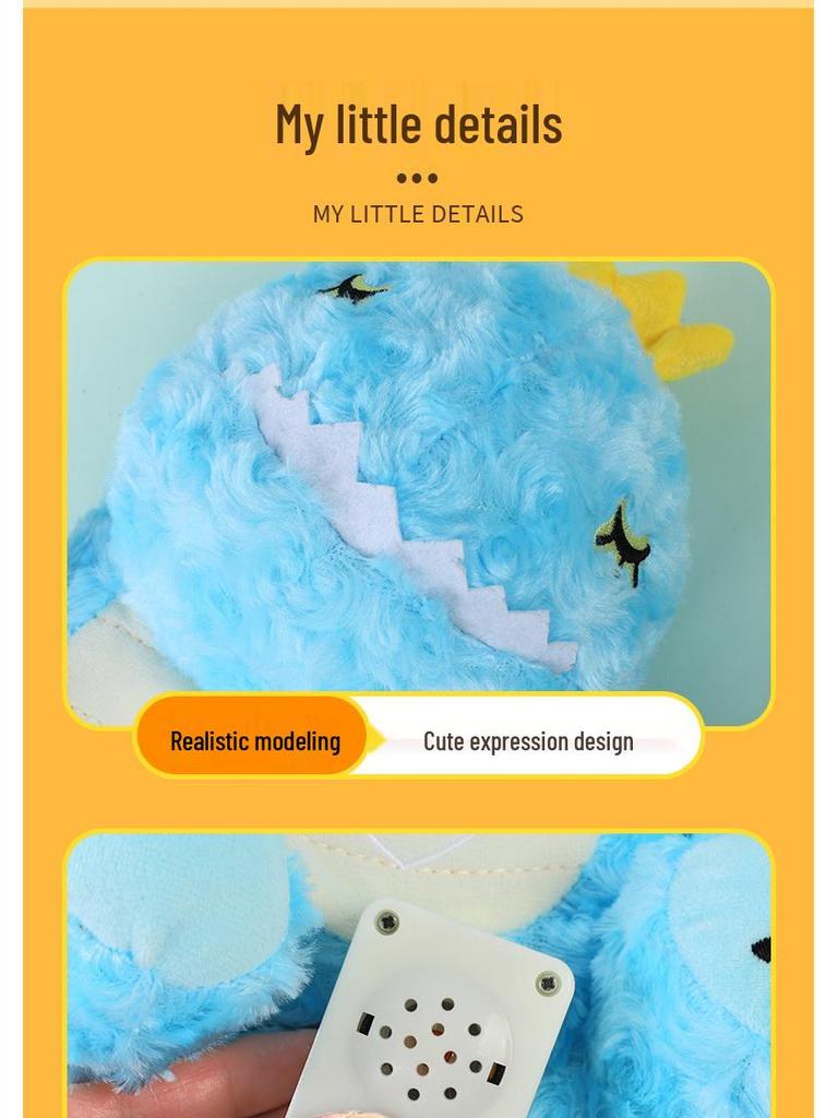 Glow-in-the-Dark Plush Dinosaur - Soft, Soothing Sleep Companion