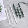 Long Cylindrical Marble Furniture Handle Drawer Knob Natural Marble Brass Handles For Kitchen Wine Cabinet  Door Cupboard Pulls