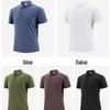 Premium Brand Men's Quick-Dry Golf Polo Shirt with Stand-Up Collar - High-End Design