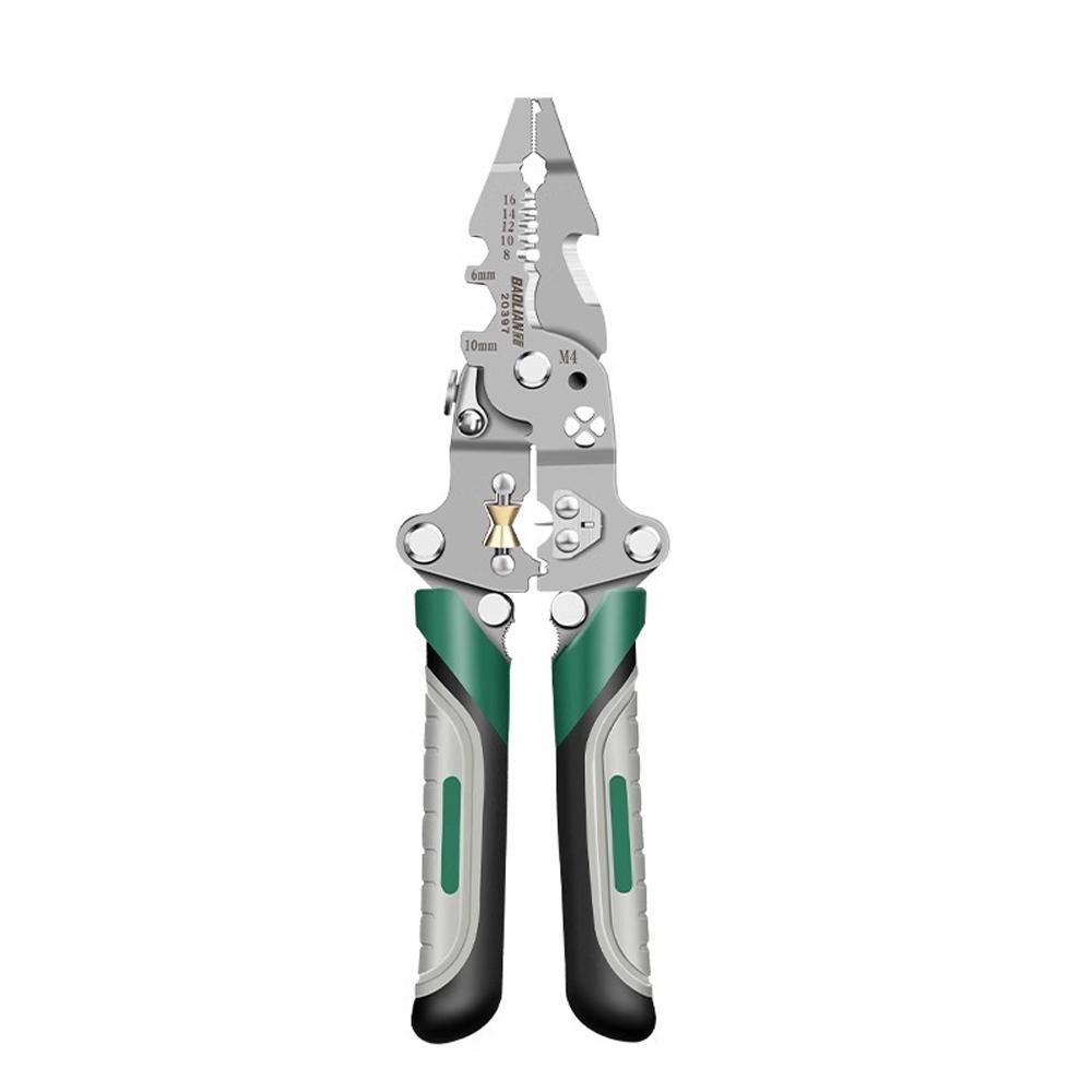 

16/18 In One Foldable Wire Stripper Multi-Function Pulley Tool for Crimping Splitting Winding Ideal for Electricians светло-синий