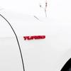 9.7 * 1.1CM Car 3D zinc alloy metal turbocharged TURBO car logo sticker for automobiles