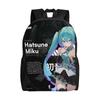 Hatsunes Anime Mikus Travel Backpack Men Women School Computer Bookbag Virtual Singer College Student Daypack Bags
