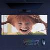 Pippi Character Mouse Pad, Large Gaming Desk Mat, Non-slip XXL Mousepad for Laptop & Tablet, Mini PC Playmat with Stitched Edges