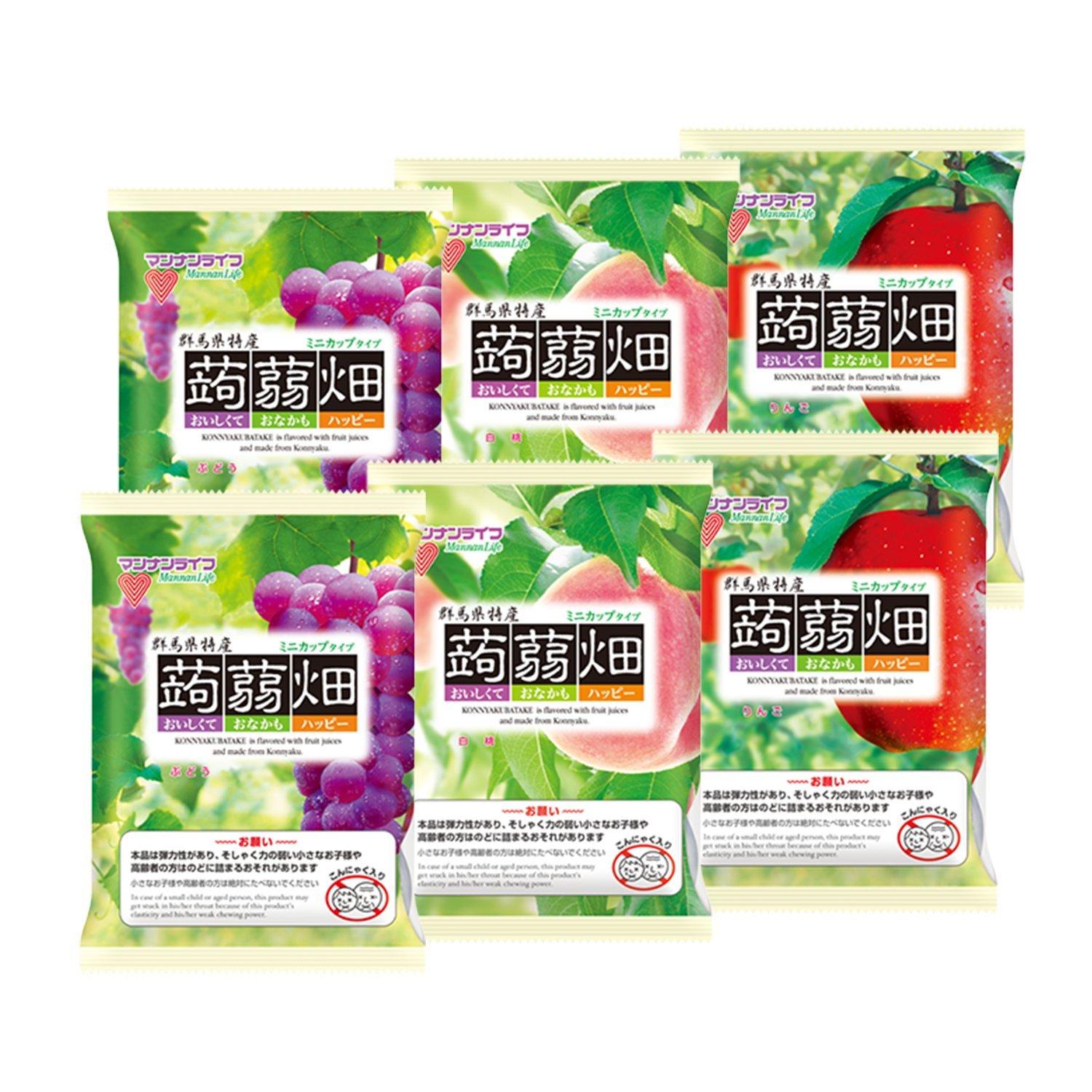 

Mannan Life Konnyaku Batake 3 White and Apple x 12 2 bags total 72 bags [Standard] Flavors Grape, Peach, (25g bags) each,
