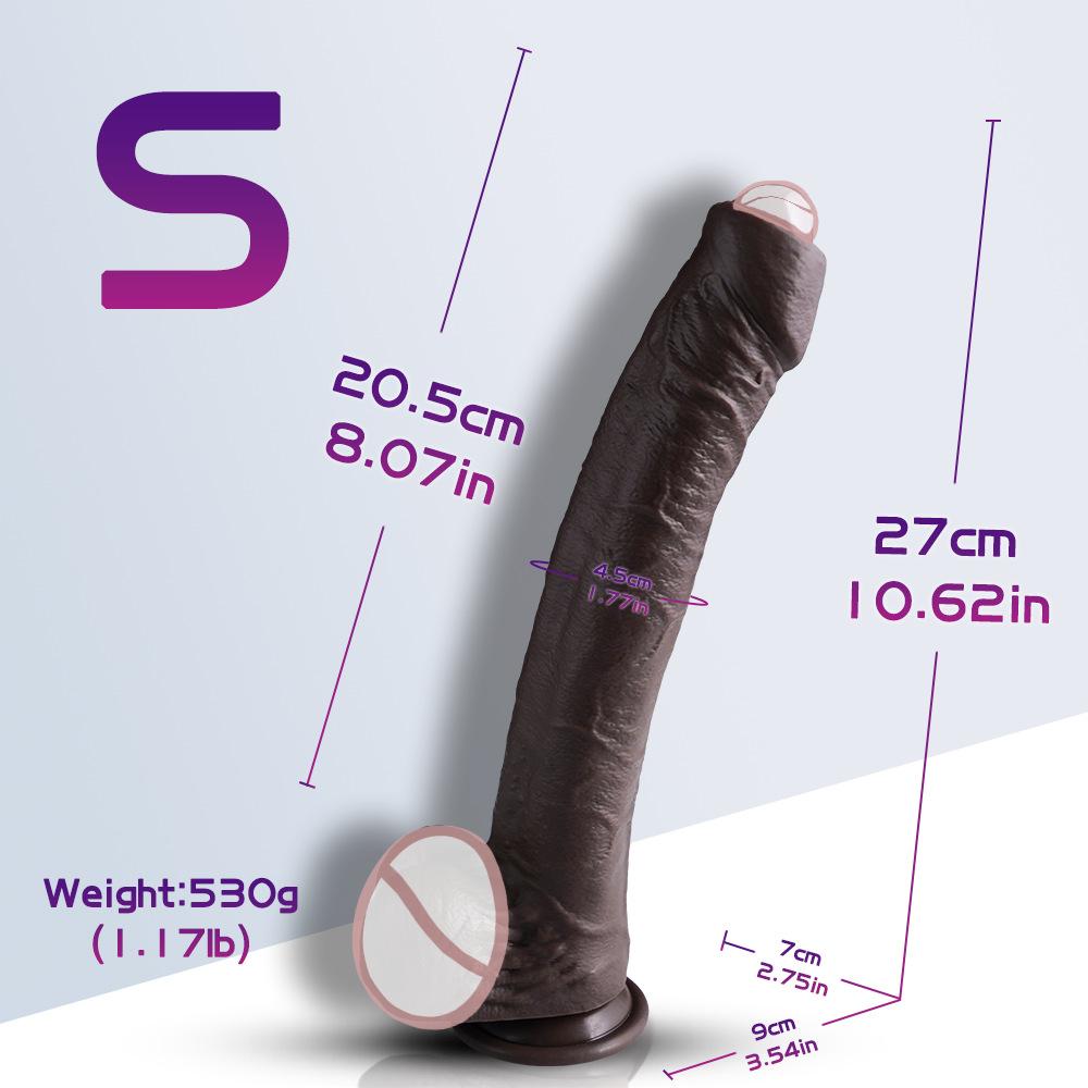 Liquid Silicone Realistic Dildo - Ultra-Lifelike Manual Penis Toy for Women, Body-Safe Adult Sex Toy, G-Spot Stimulator & Masturbation Aid