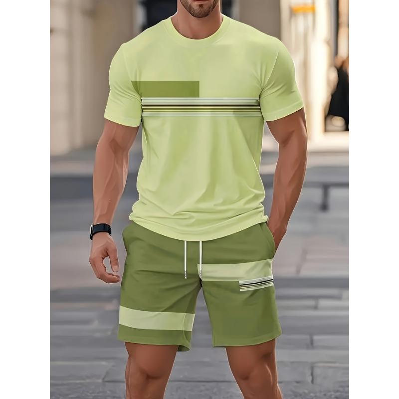 Sommer-Trend: Kurzarm-Set mit Rundhalsausschnitt, schnelltrocknend