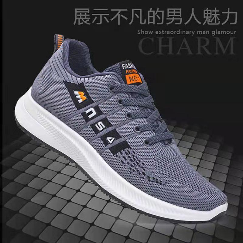 Schuhe Herren 2025 Neu Sommer Atmungsaktive Leichte Sneaker Herrenschuhe Koreanische Edition Trendschuhe Vielseitige Lässige Fliegende Schuhe