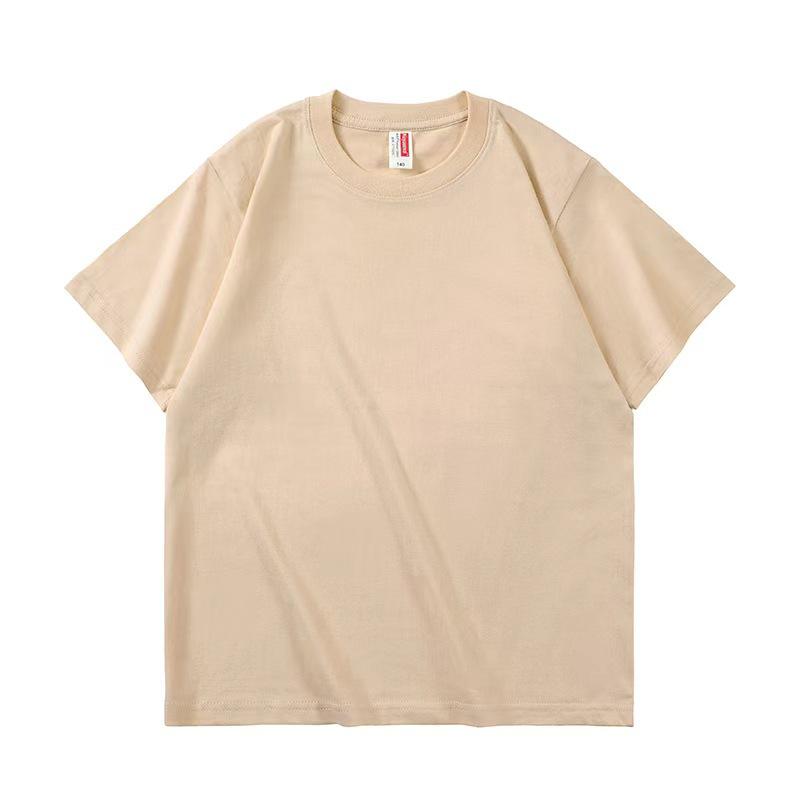 Boys' Pure Cotton School Style Short-Sleeve T-Shirt for Ages 10-14 - Summer 2025