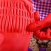 Durable Red Rubber Gloves Waterproof Extra Long Gauntlet Antiskid Thick Protective Car Washing Gloves Kitchen Accessories