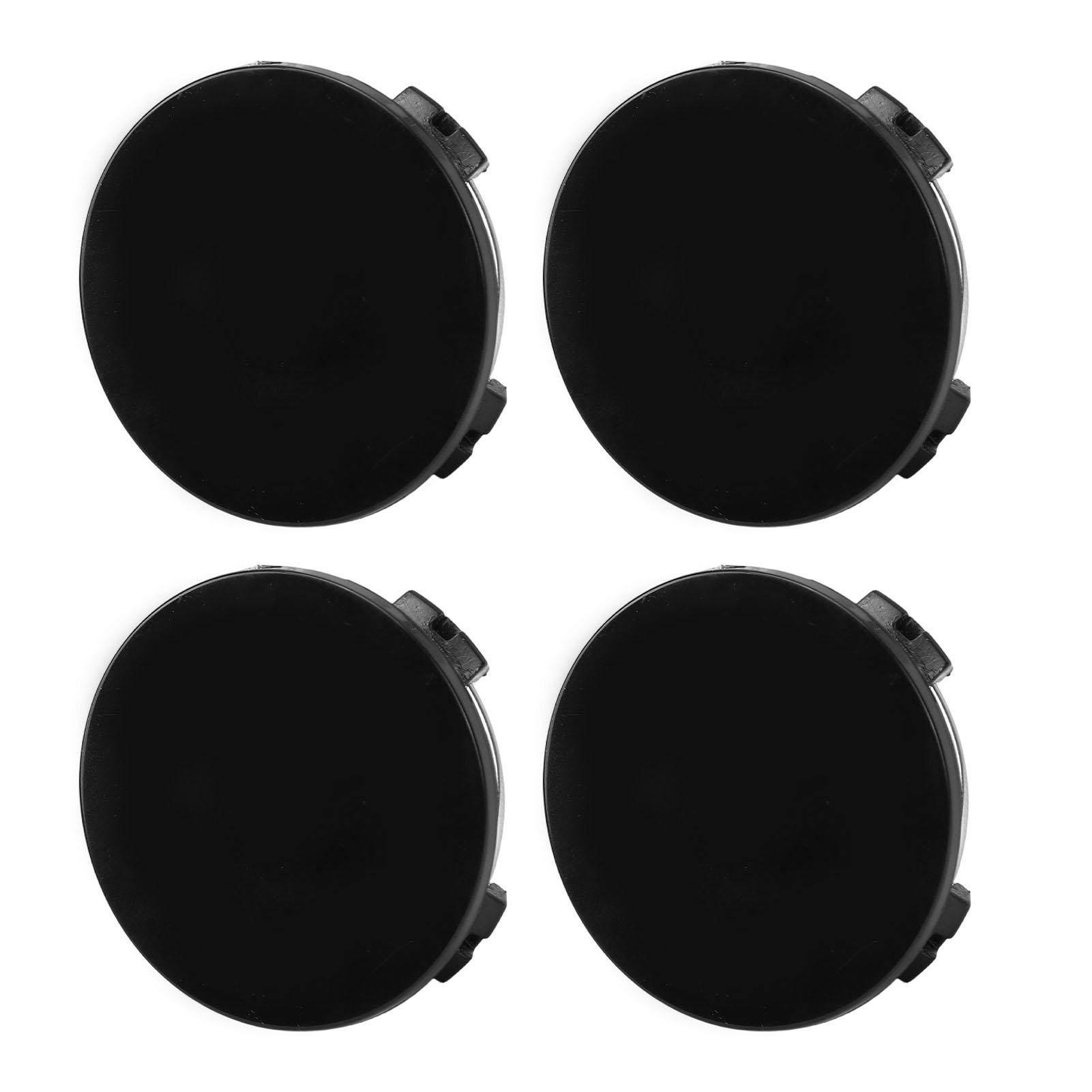 

4pcs Wheel Center Caps 57mm Outer Diameter ABS Wheel Center Hub Cover Replacement for Model 3 Black Black