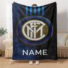 Custom Name Argentina Football Crest Blanket for Couch & Bed, Plush Cozy Fuzzy Blanket Super Soft & Warm Blankets for Fall and Winter. 0908222