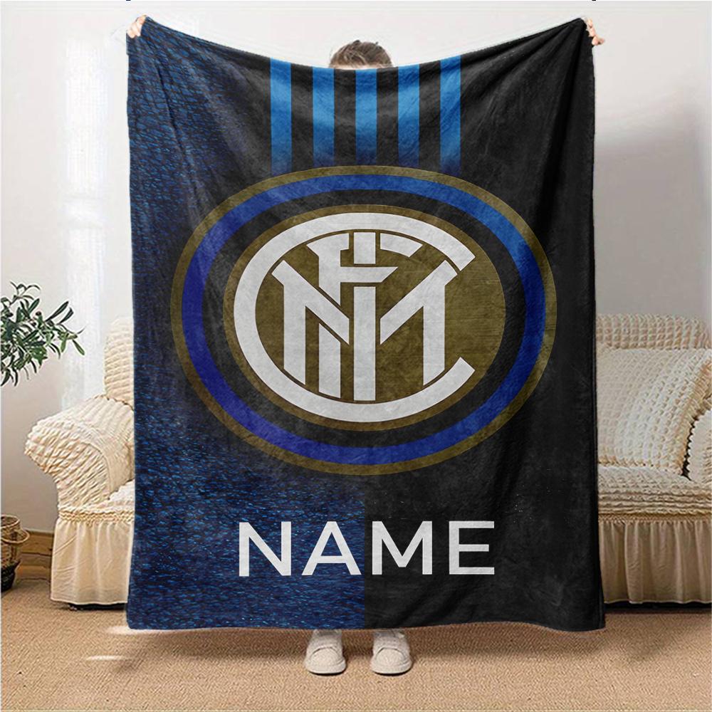 Custom Name Argentina Football Crest Blanket for Couch & Bed, Plush Cozy Fuzzy Blanket Super Soft & Warm Blankets for Fall and Winter. 0908222