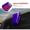 Rear Tail Window Hinge Decorative Cover Trim Compatible With 2007-2018 Jeep Wrangler JK JKU Exterior Accessories (Purple)