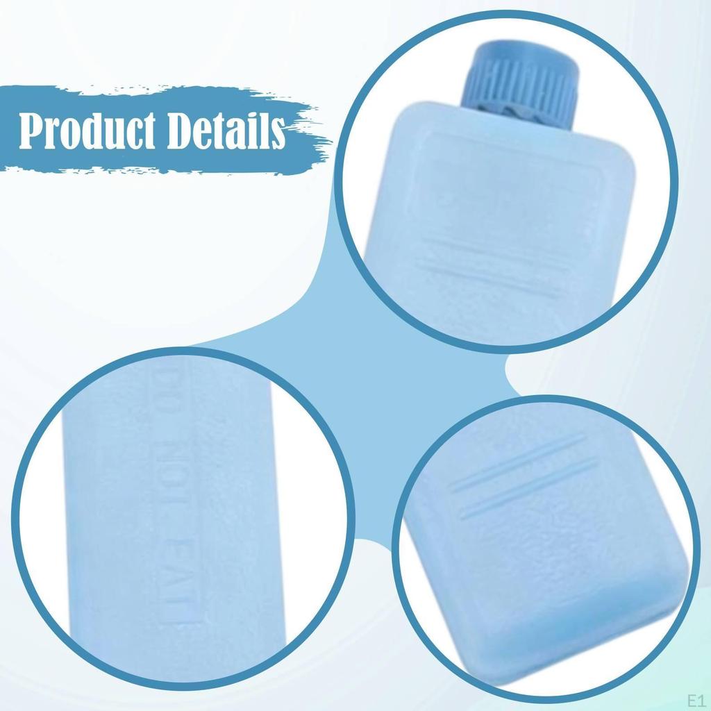 6 Pack Leakproof HDPE Ice Block Inserts, Reusable , Suitable for Camping.