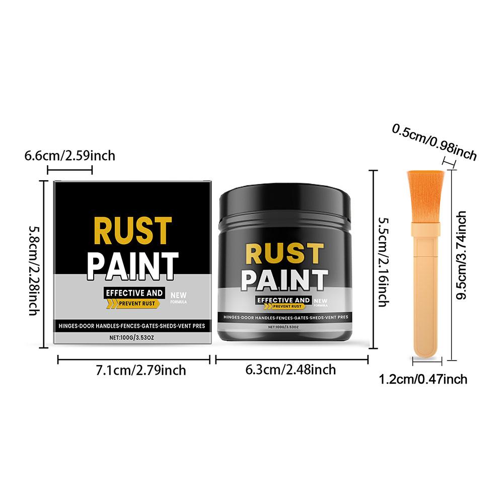 Rust Converter Paint Gray Anti-rust Paint Effective Rust Remover & Converter For Metal Surfaces Car Steel Tile Renovation