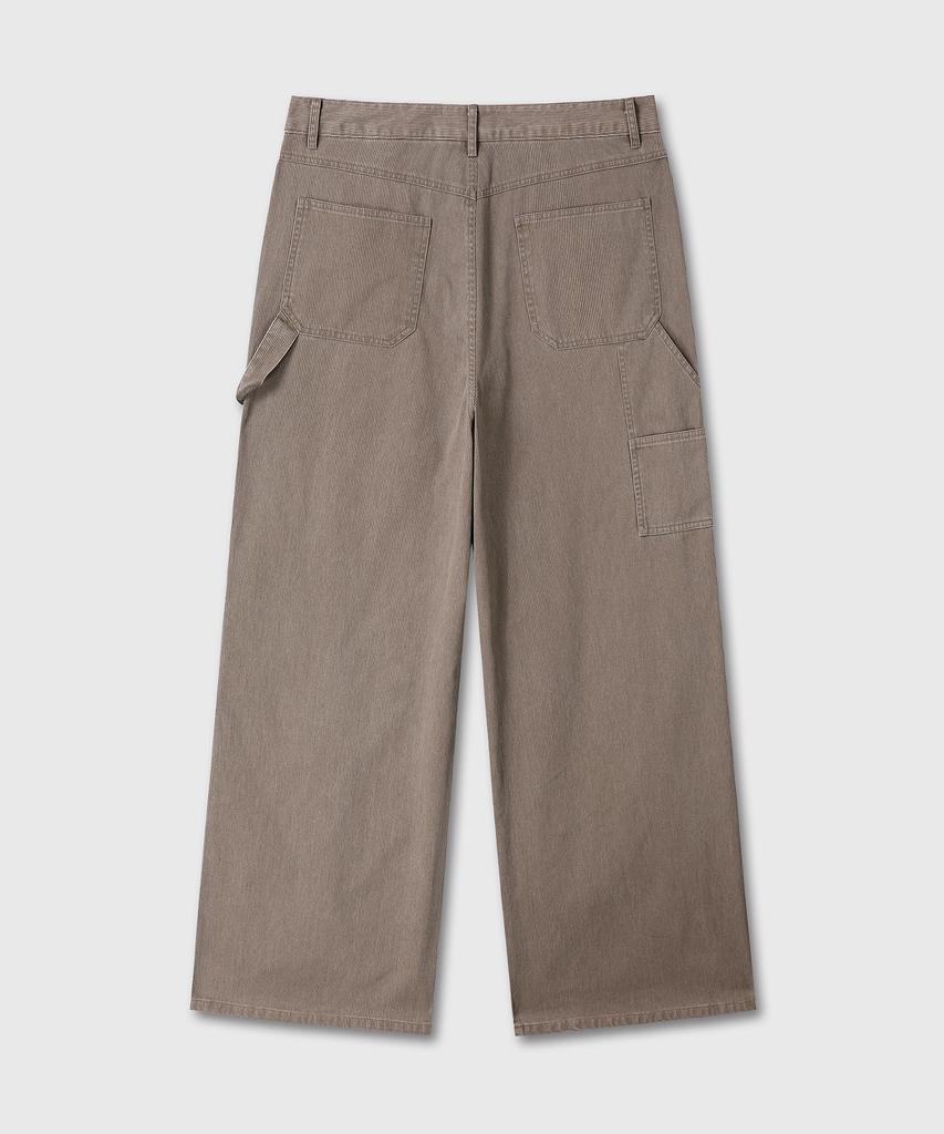 Daibeuin Washed Double Knee Carpenter Pants (Brown)
