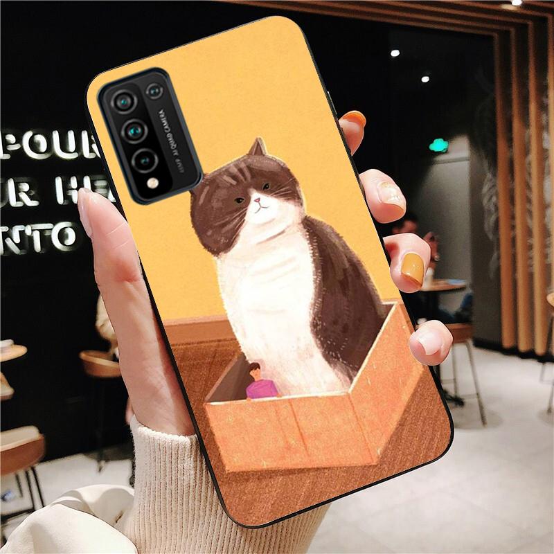Cartoon Katzen Katze Handyhülle für Huawei Honor 50 10X Lite 20 7A 7C 8X 9X Pro 9A 8A 8S 9S 10i 20S 20lite 7X 10 lite
