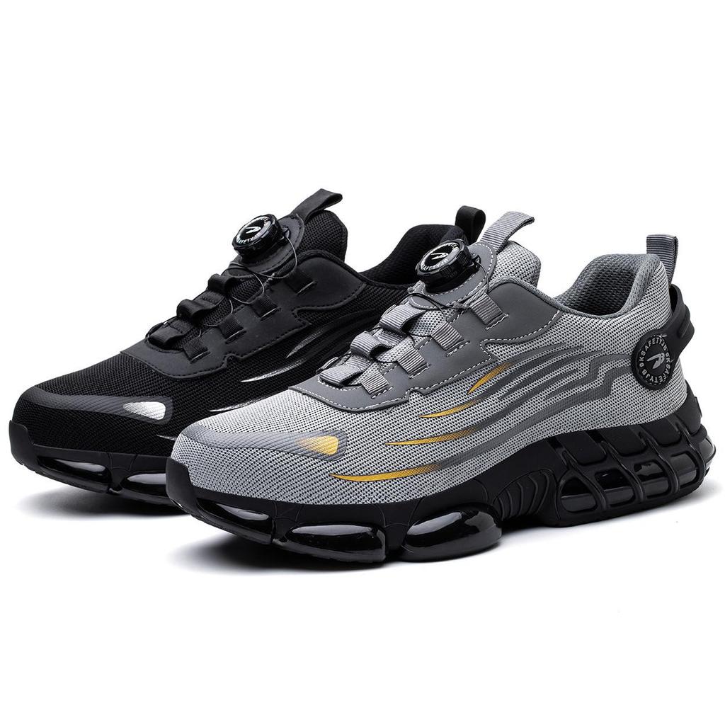 All-Season Lightweight Men's Safety Shoes: Anti-Smash, Anti-Puncture, Wear-Resistant, Anti-Slip, Comfortable Work Footwear