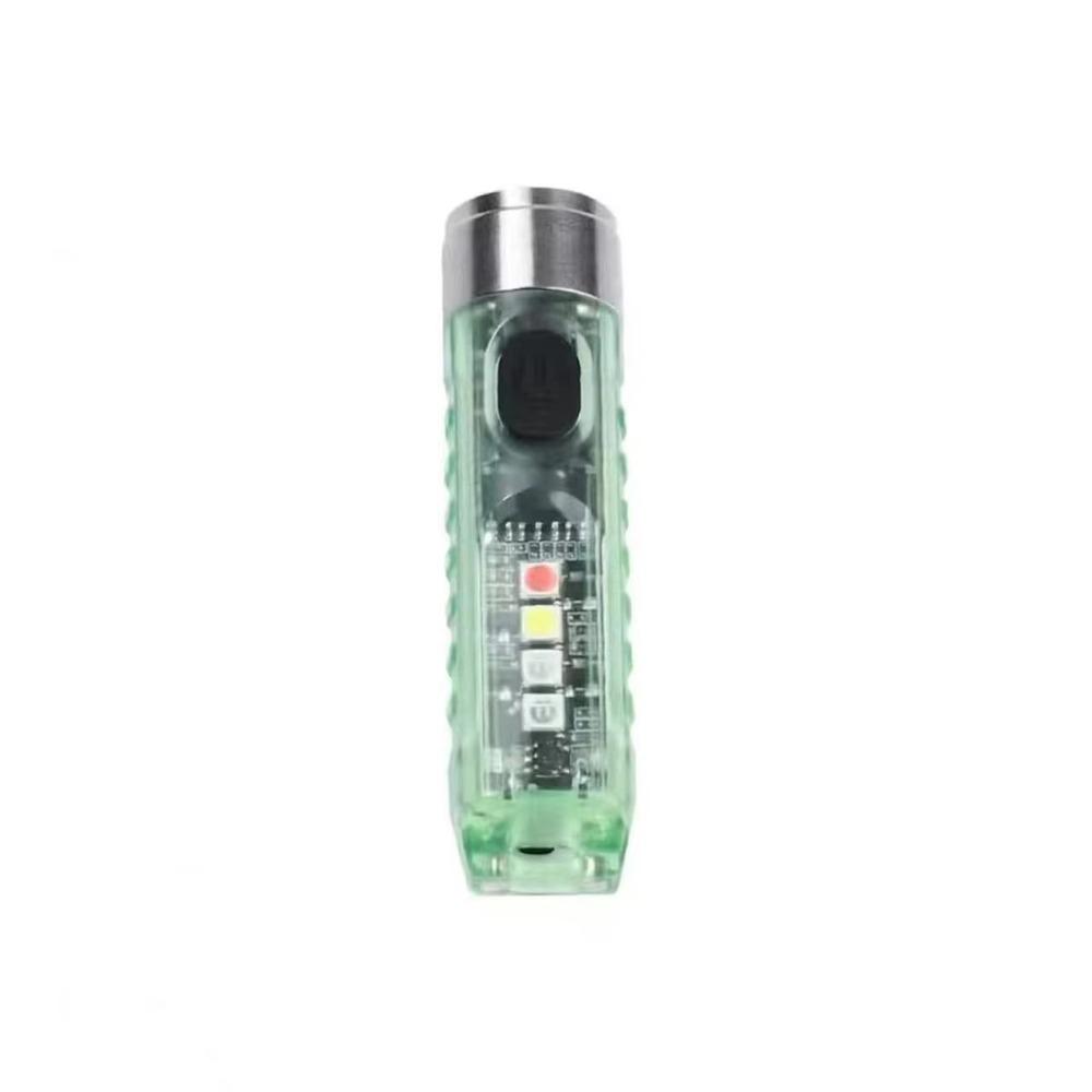 Waterproof Mini Keychain Flashlight 10 Modes Pocket Portable Torch Light Multifunctional Magnetic Base LED Magnetic Flashlight