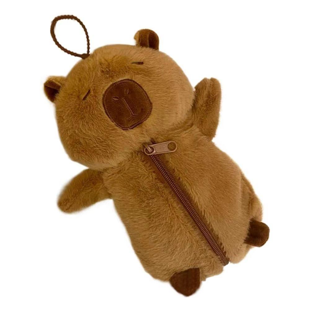 Large Capacity Pen Bag Capybara Toy Storage Bag High Quality Stationery Organizer  Gift