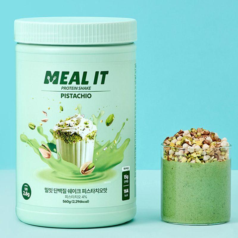 [14 Portionen] Diätmanagement Proteinshake 560g (5 Geschmacksrichtungen) (Pistazie, Melone, Schokolade, Banane, Kaffee)