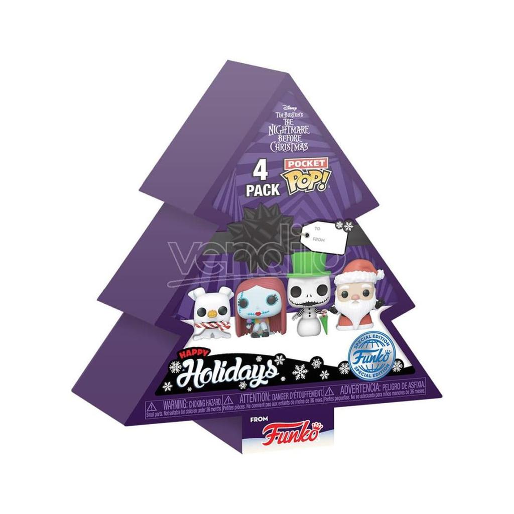 Funko POP! The Nightmare Before Christmas Tree Keyring (Pack of 4)
