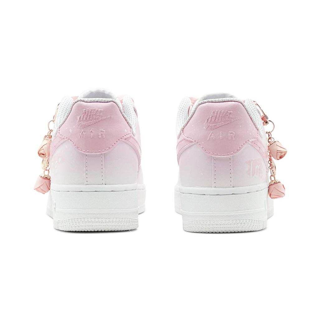 Nike Air Force 1 Air Force 1, Für Paare, Romantisches Mitbringsel, Rose Liebe, Mädchenhaft, Elegante Anmut Niedrige Skateboard-Schuhe DH2920-111(TeamS2-S-BOX)