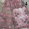 1 Yard Luxus Afrikanisches Perlen-Pailletten-Spitzenstoff Französischer Tüllstoff zum Nähen Braut-Hochzeits-Party-Abendkleid DIY-Material