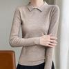 Navava Men Simple Daily Long Sleeve Collar KniT T shirT Nk2315